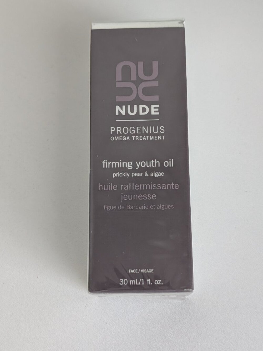 NUDE Progenius Firming Youth Oil Omega Treatment Prickly Pear Algae 1 Oz Sealed